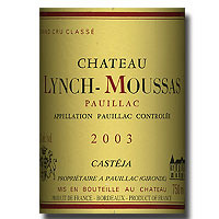 2003 Chateau Lynch Moussas 750ML