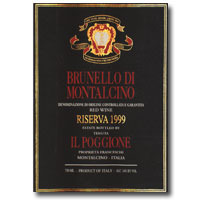1999 Il Poggione Brunello Riserva 750ML