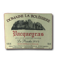 2004 Bouissiere Vacqueyras Le Ponche Vieilles Vignes 750ML