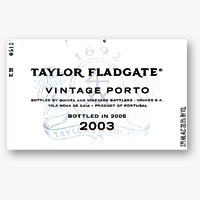 2003 Taylor Fladgate Vintage Port 375ML